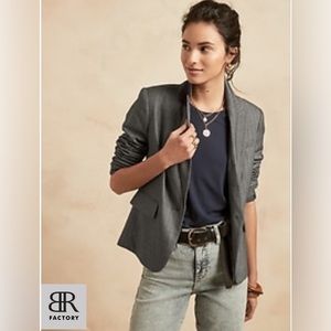 Banana Republic Factory herringbone blazer